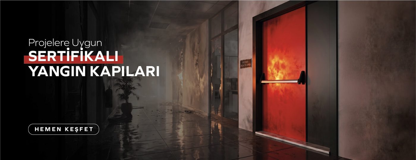 Projelere uygun sertifikalı yangın kapıları